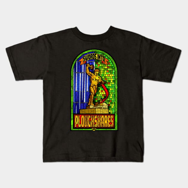 Swords Into Ploughshares Kids T-Shirt by Harley Warren